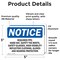 Signmission 3.5 in Height, 5 in Width, Vinyl Decal, Rectangle OS-2PACK-NS-D-35-L-18042 - alternate 2